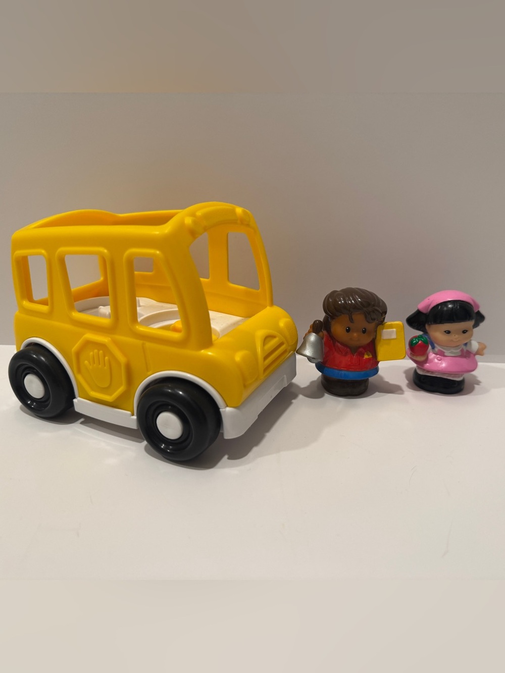 Fisher Price Little People School bus, teacher and student